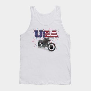 USA motorbike. Tank Top